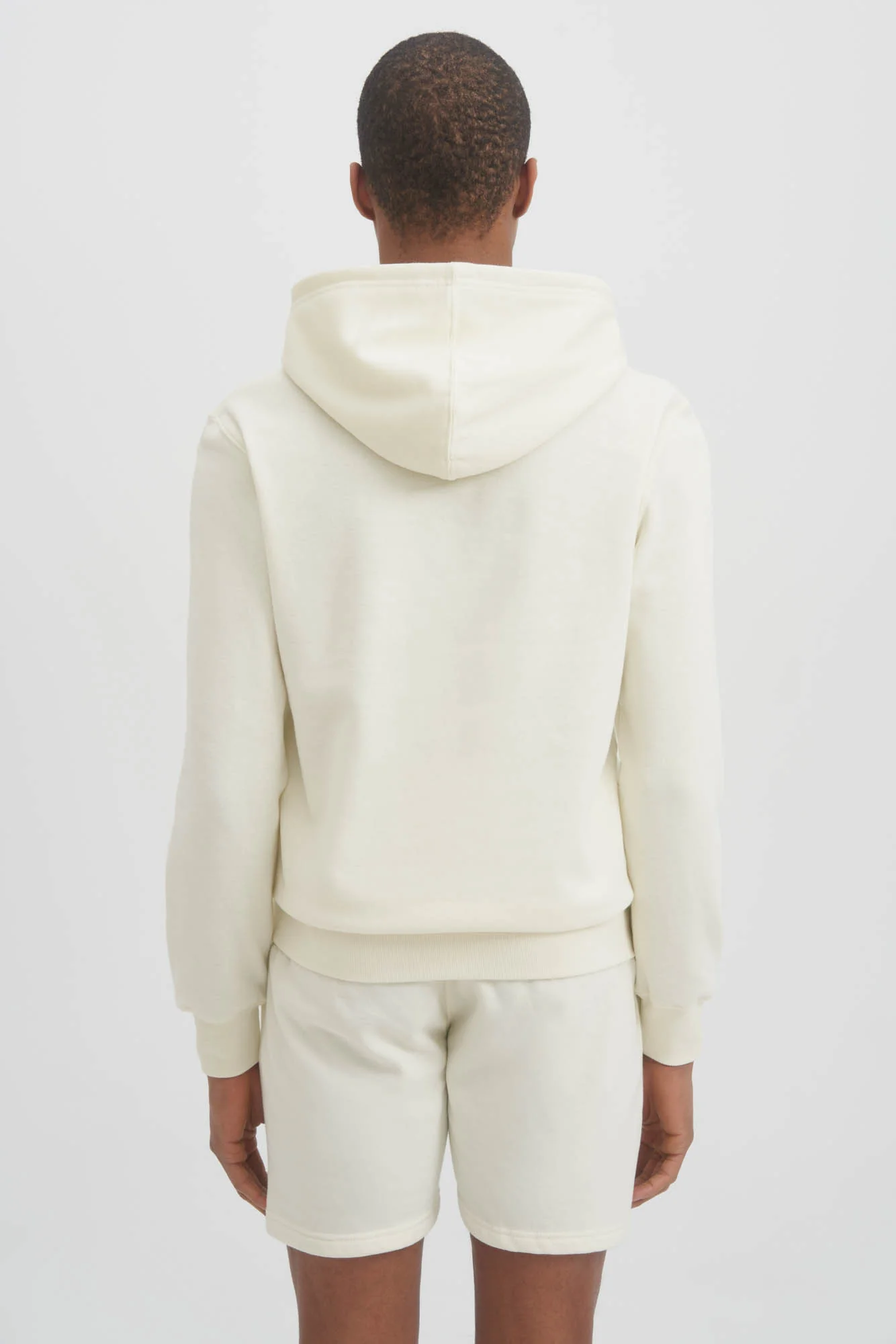 UNISEX LUXE FLEECE HOODIE - OFF WHITE - Image 3