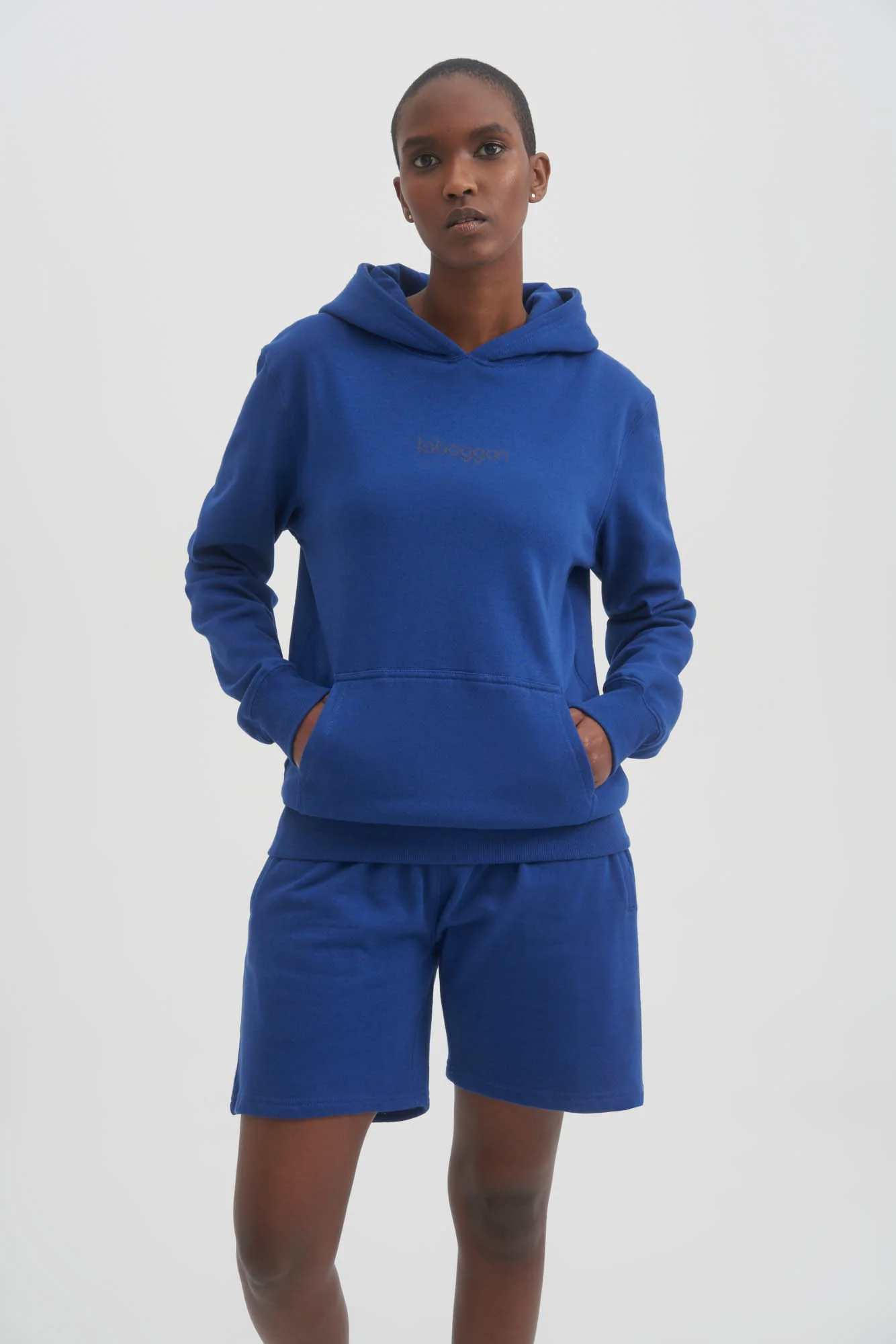 UNISEX LUXE FLEECE HOODIE - ROYAL - Image 4