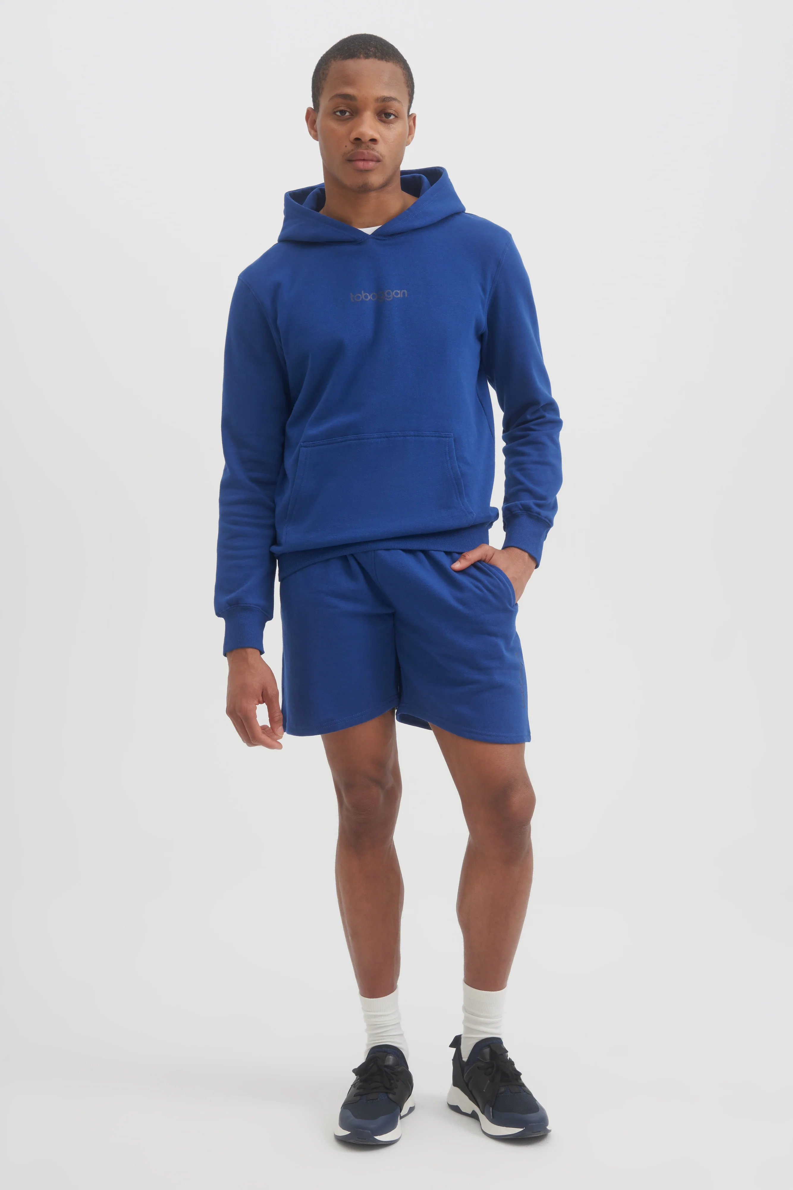 UNISEX LUXE FLEECE HOODIE - ROYAL - Image 5