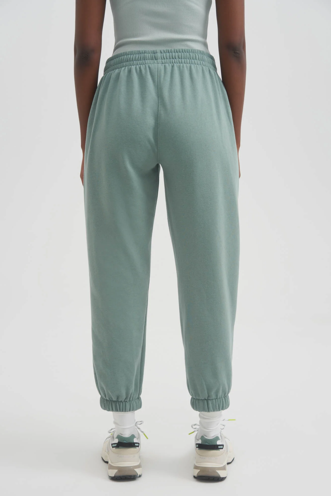 UNISEX LUXE SWEATPANTS - VINTAGE TEAL - Image 4
