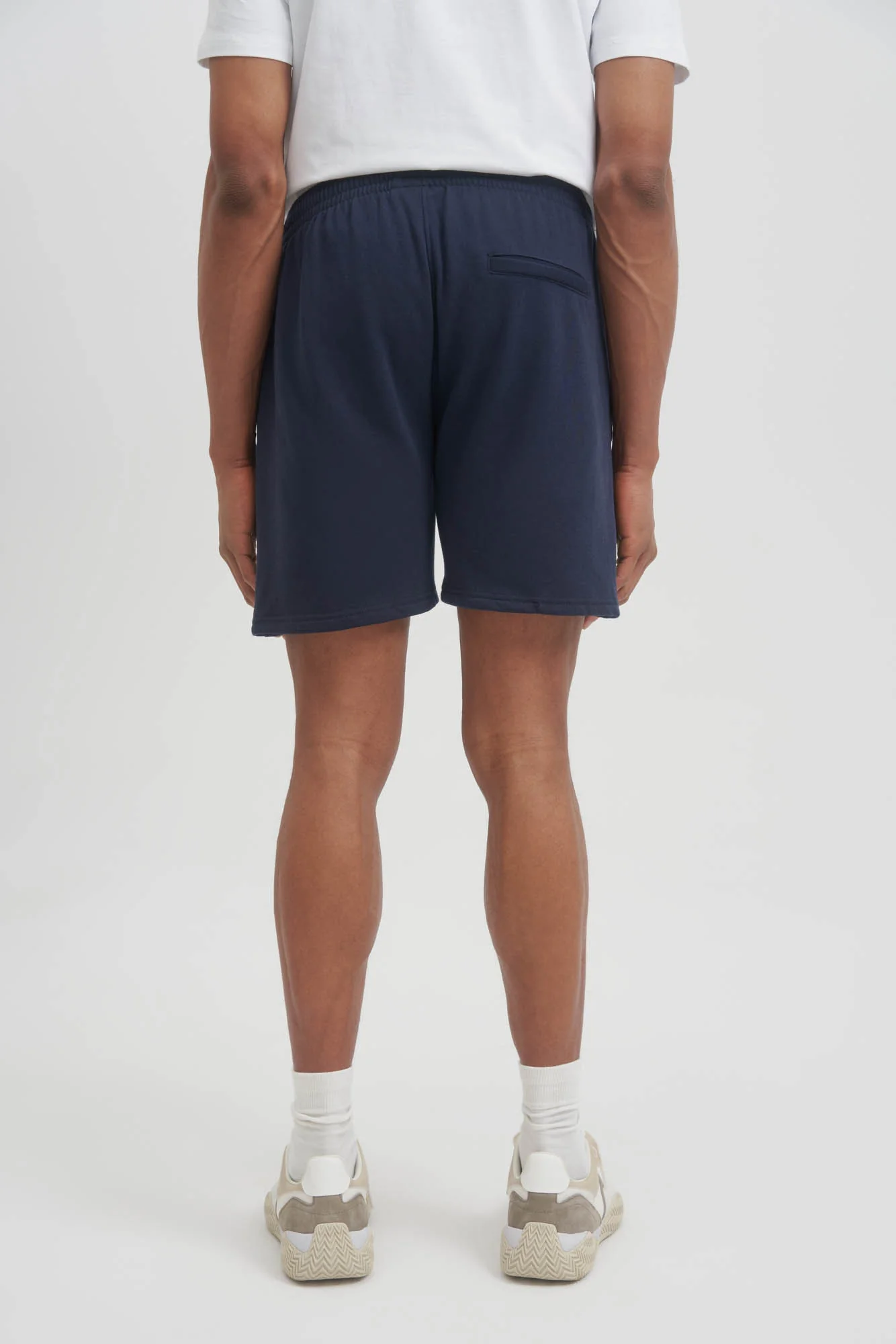 UNISEX LUXE FLEECE SWEAT SHORTS - NAVY - Image 5